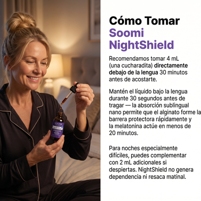 Soomi NightShield™ | Protección esofágica y sueño profundo con Nanotecnología