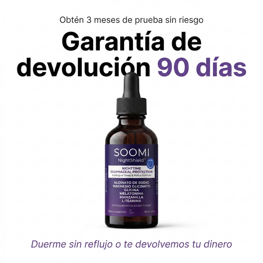 Soomi NightShield™ | Protección esofágica y sueño profundo con Nanotecnología