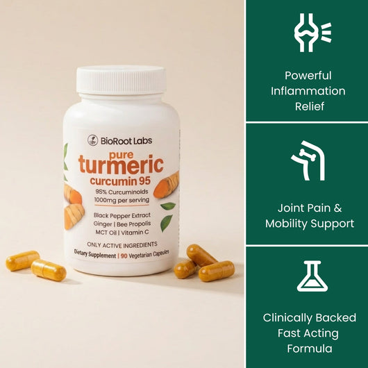 Cápsulas de Cúrcuma y Curcumina (1,000 mg)