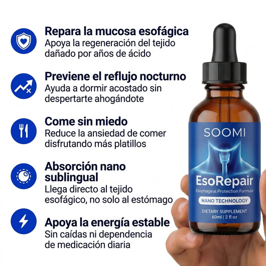 Soomi EsoRepair™ | Reparador esofágico nano-sublingual