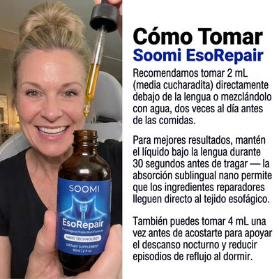Soomi EsoRepair™ | Reparador esofágico nano-sublingual